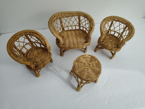 Vintage 4pc wicker - vintage,